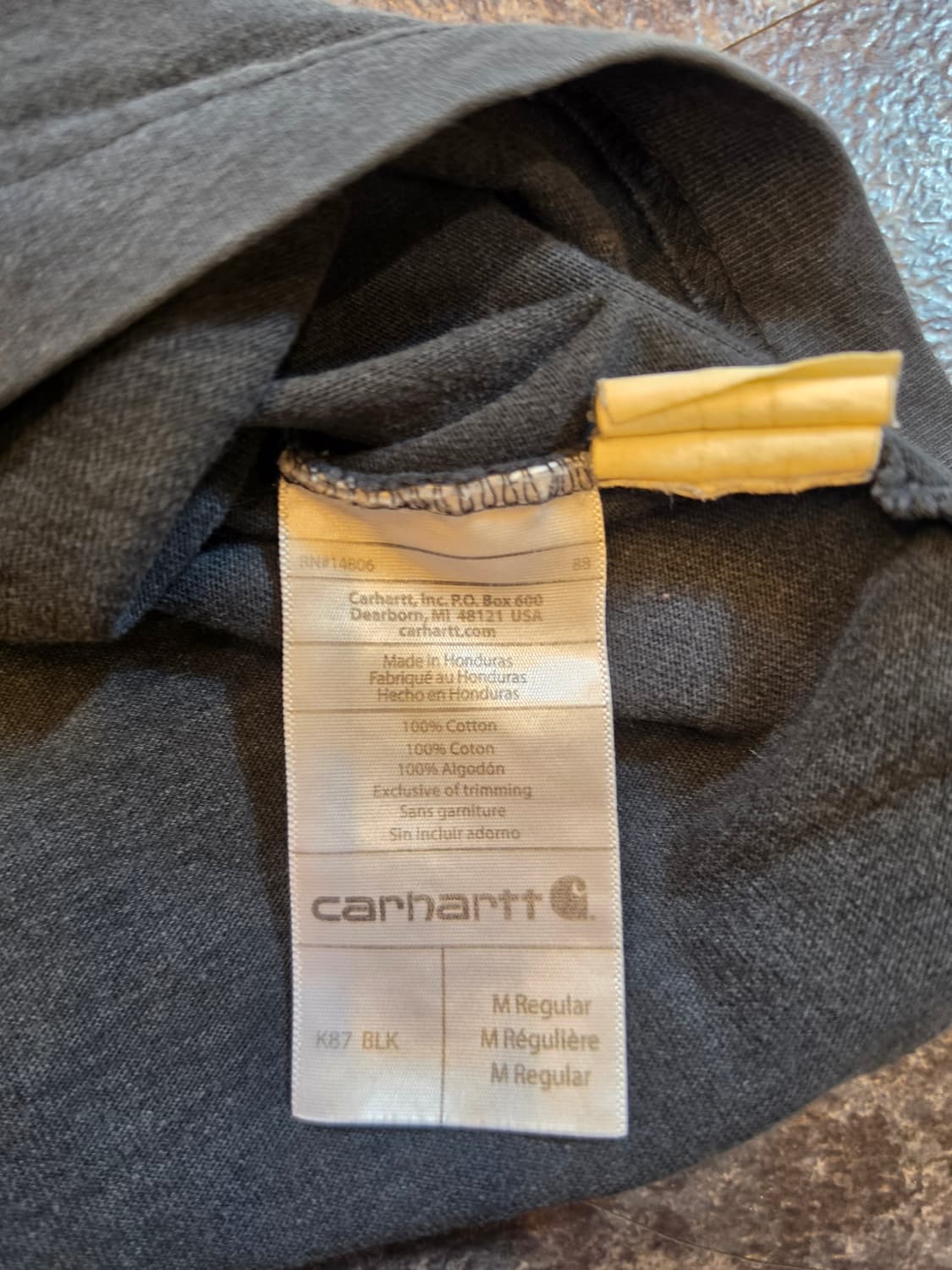 칼하트(Carhartt) K87 워크 포켓 반팔티 - M 상품이미지7