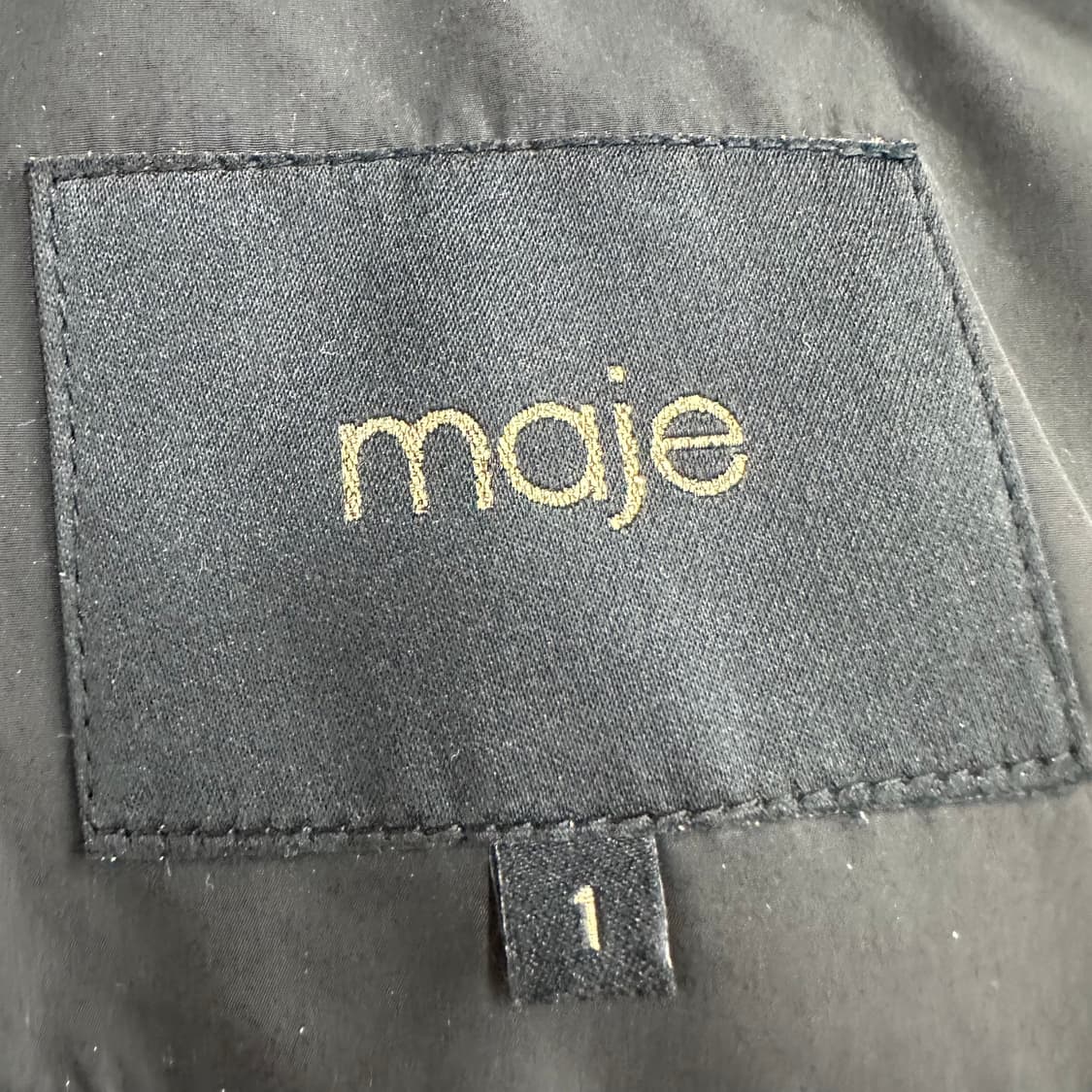 90 maje 마쥬 여자 카라리스 램스킨패드 덕다운 패딩 상품이미지4