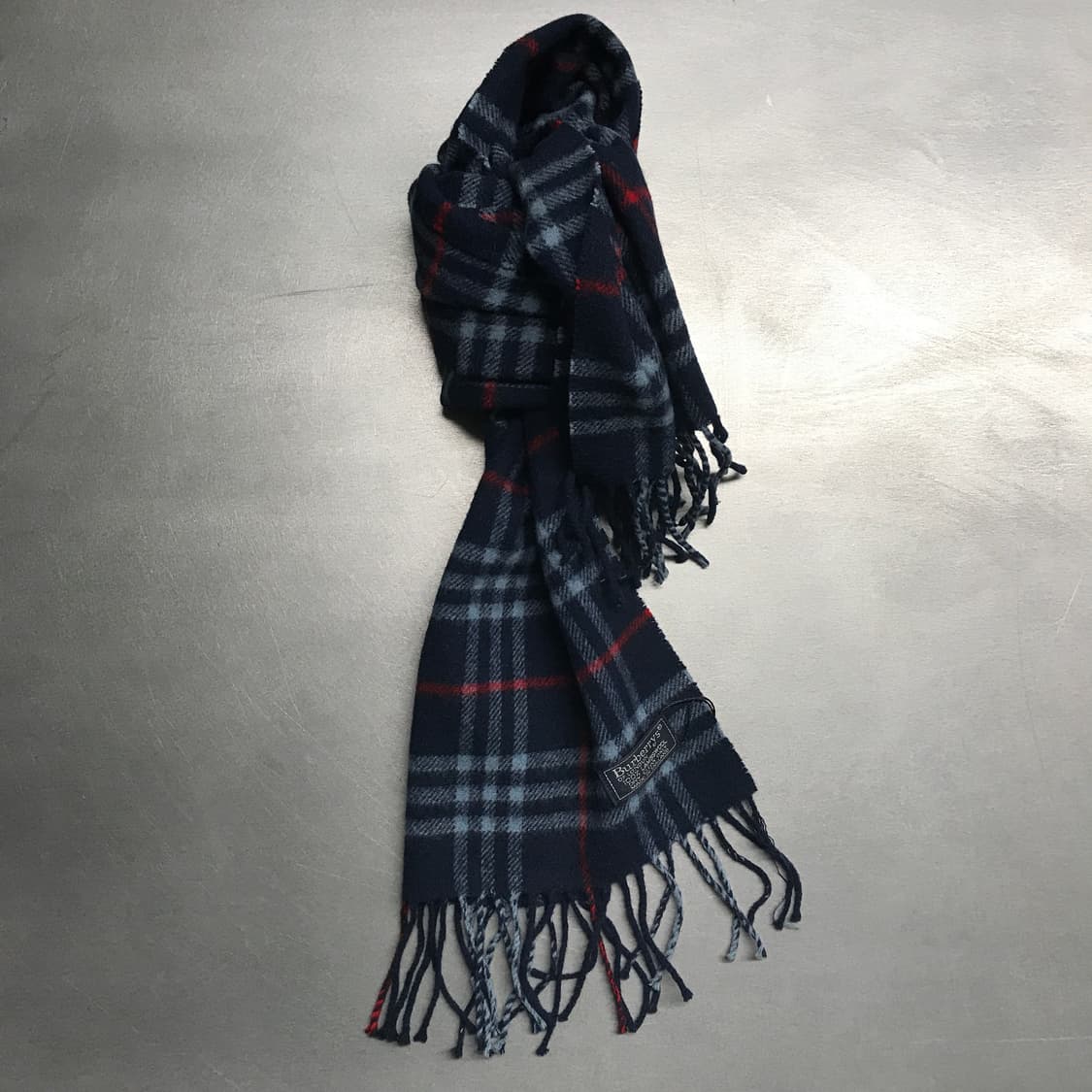 버버리 정품 램스울 머플러 네이비 상품이미지1