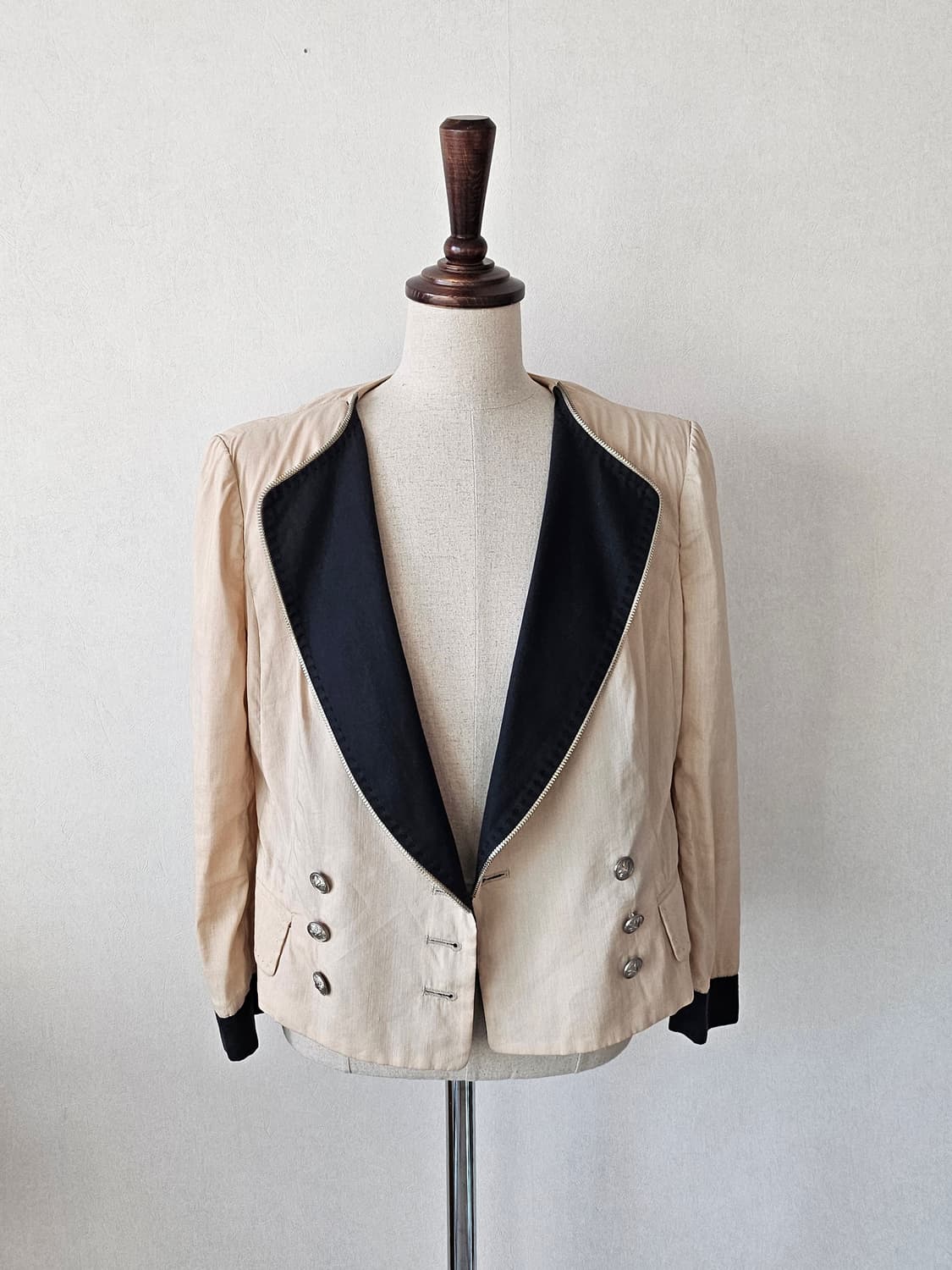 오즈세컨 클래식 배색 쓰리웨이 자켓 44~슬림55핏 상품이미지4