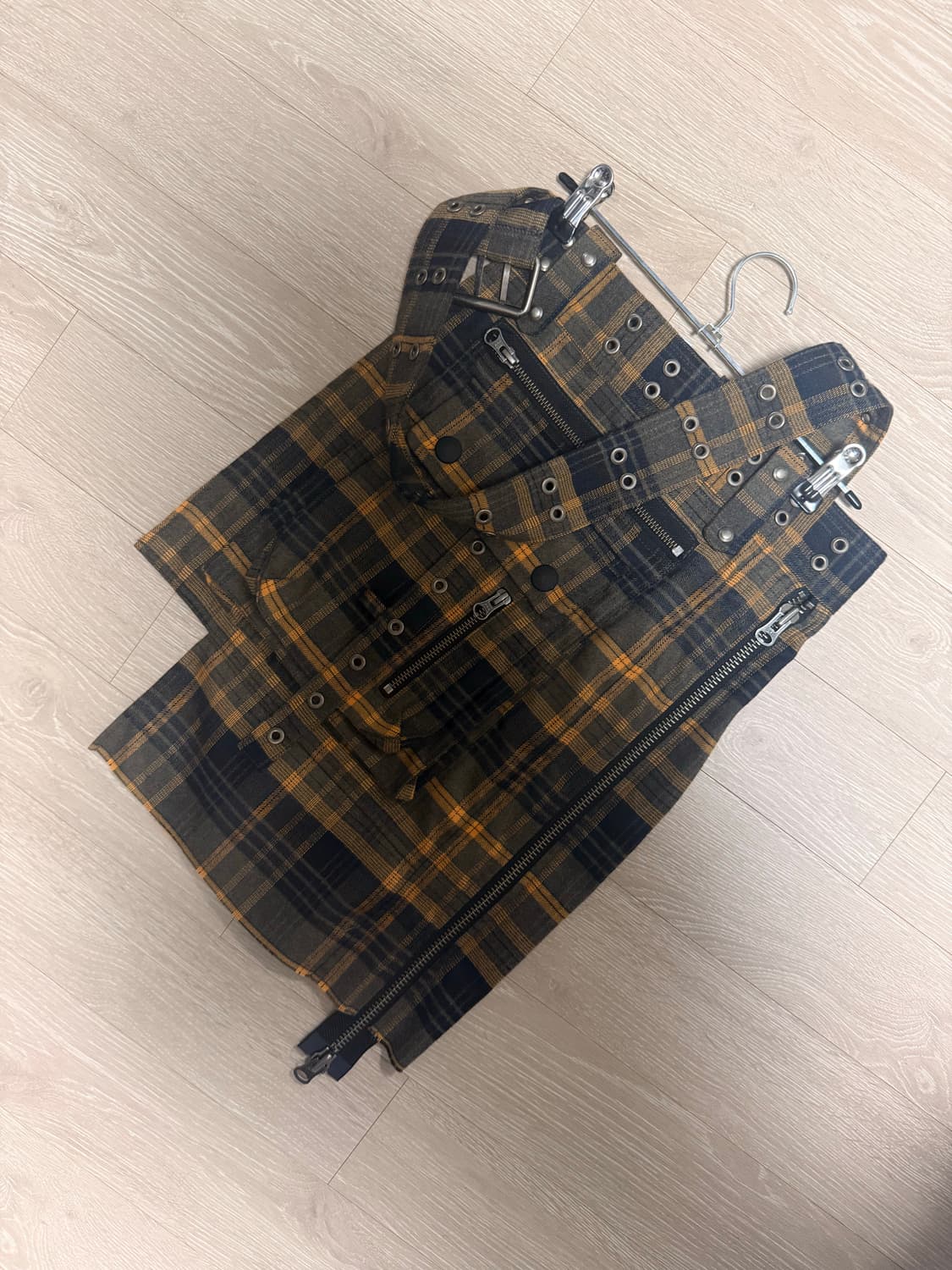 베이컨트 아카이브 BAJESS LAYERED SKIRT BELT CHEC 상품이미지4