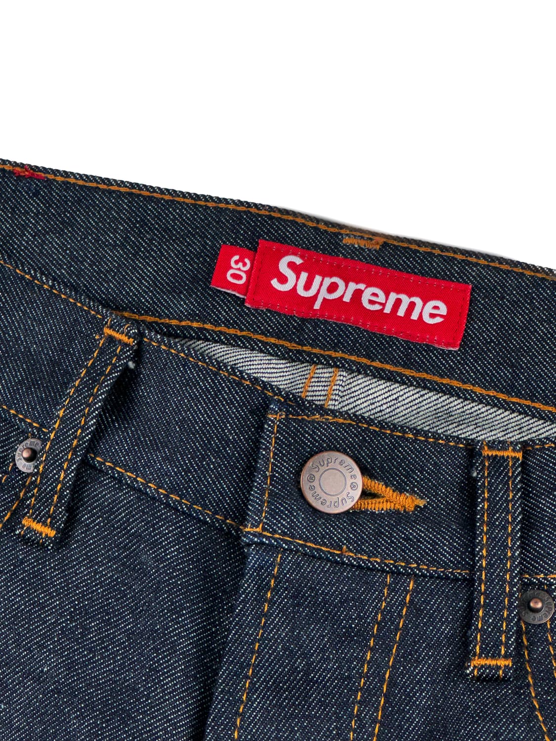 슈프림 리지드 루즈 핏 셀비지 진 리지드 인디고 상품이미지4