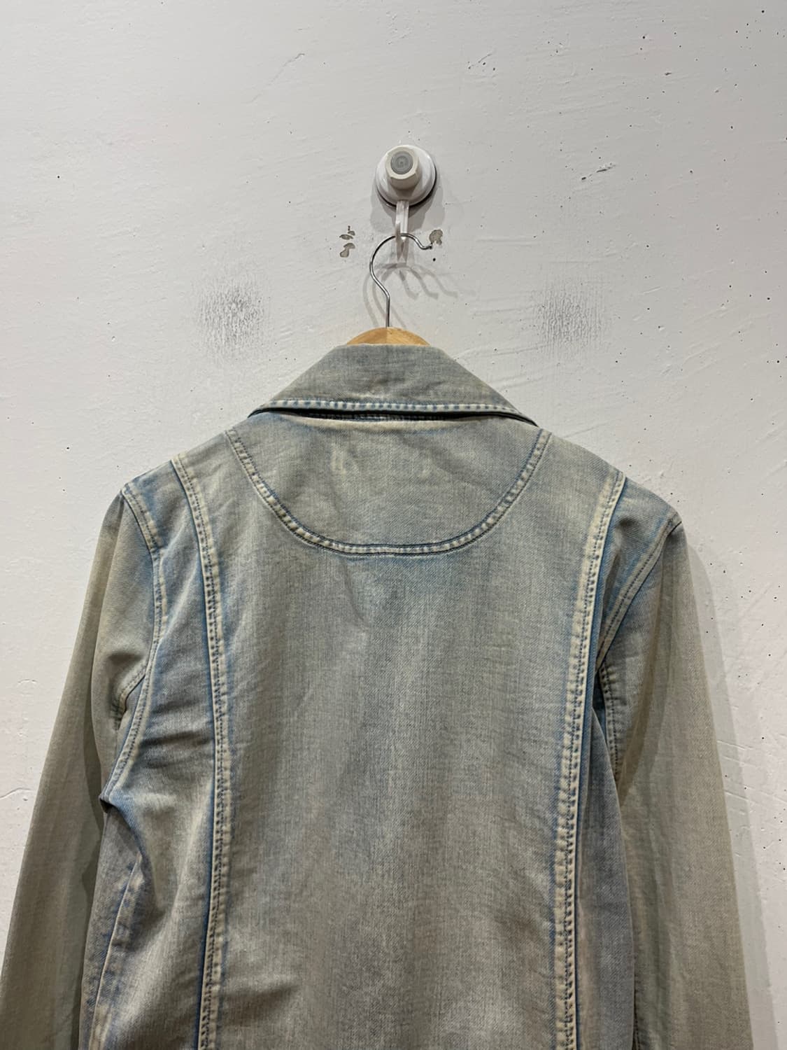 Cavaria JPN 워싱 데님 바이커 자켓 상품이미지5