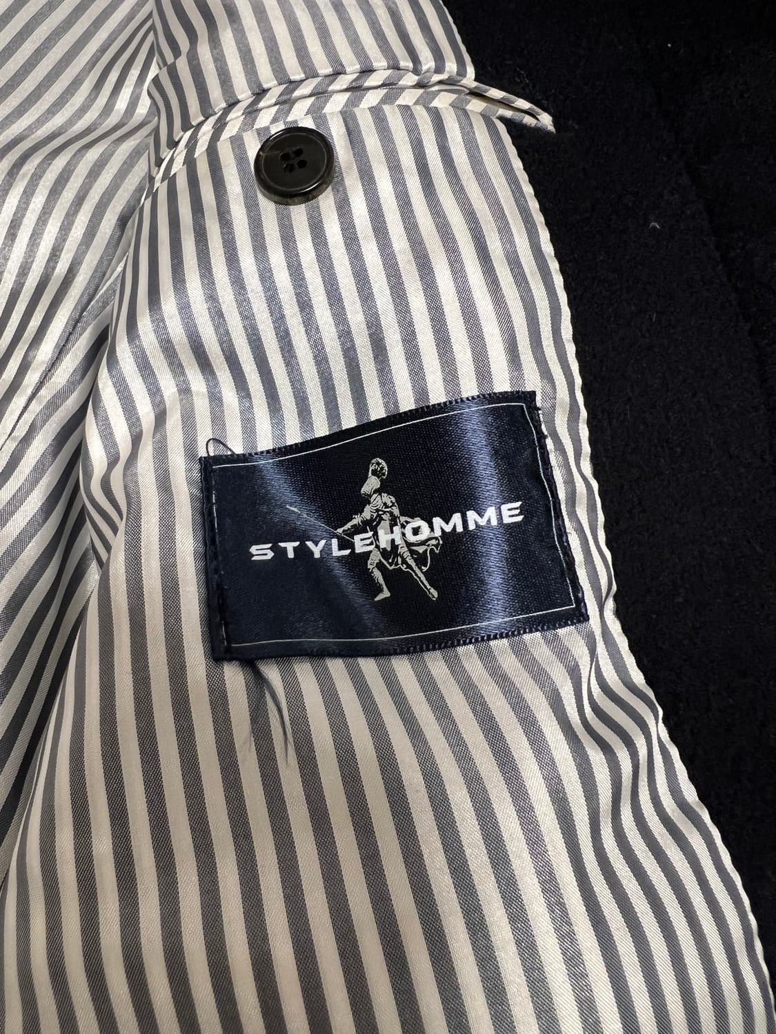 하이엔드 울·캐시미어 혼방 클래식 발마칸 코트 / 네이비 / 50 상품이미지9