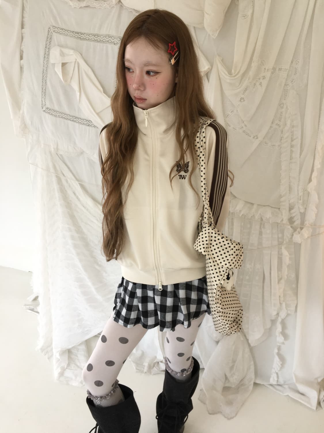 니들스tw 크림초코져지 상품이미지5