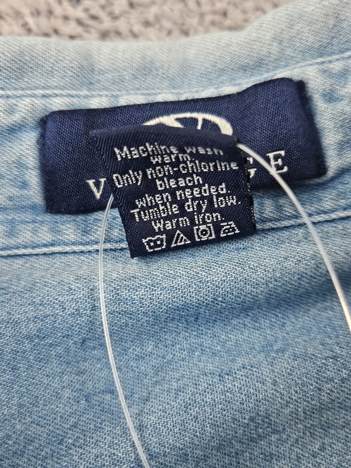 VANTAGE 크롭밴딩 커스텀 데님 셔츠 ( XL ) / 11635 상품이미지9