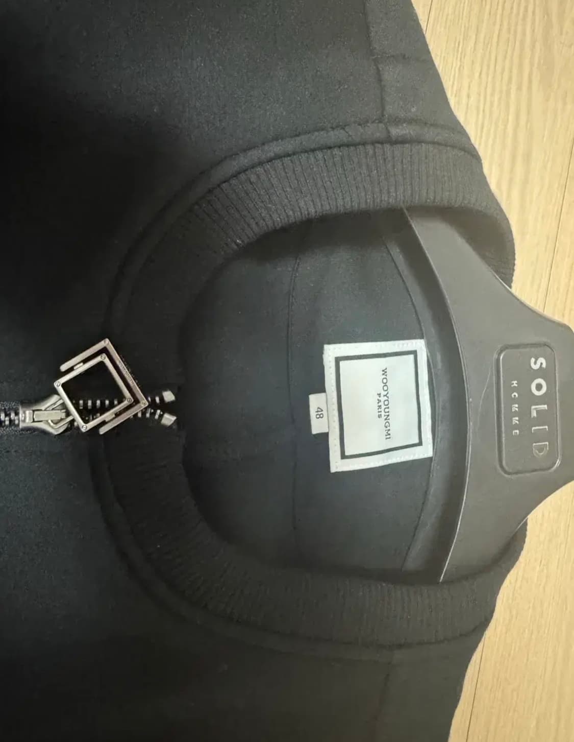 우영미 25ss 집업 스웨트셔츠 블랙 48 상품이미지2