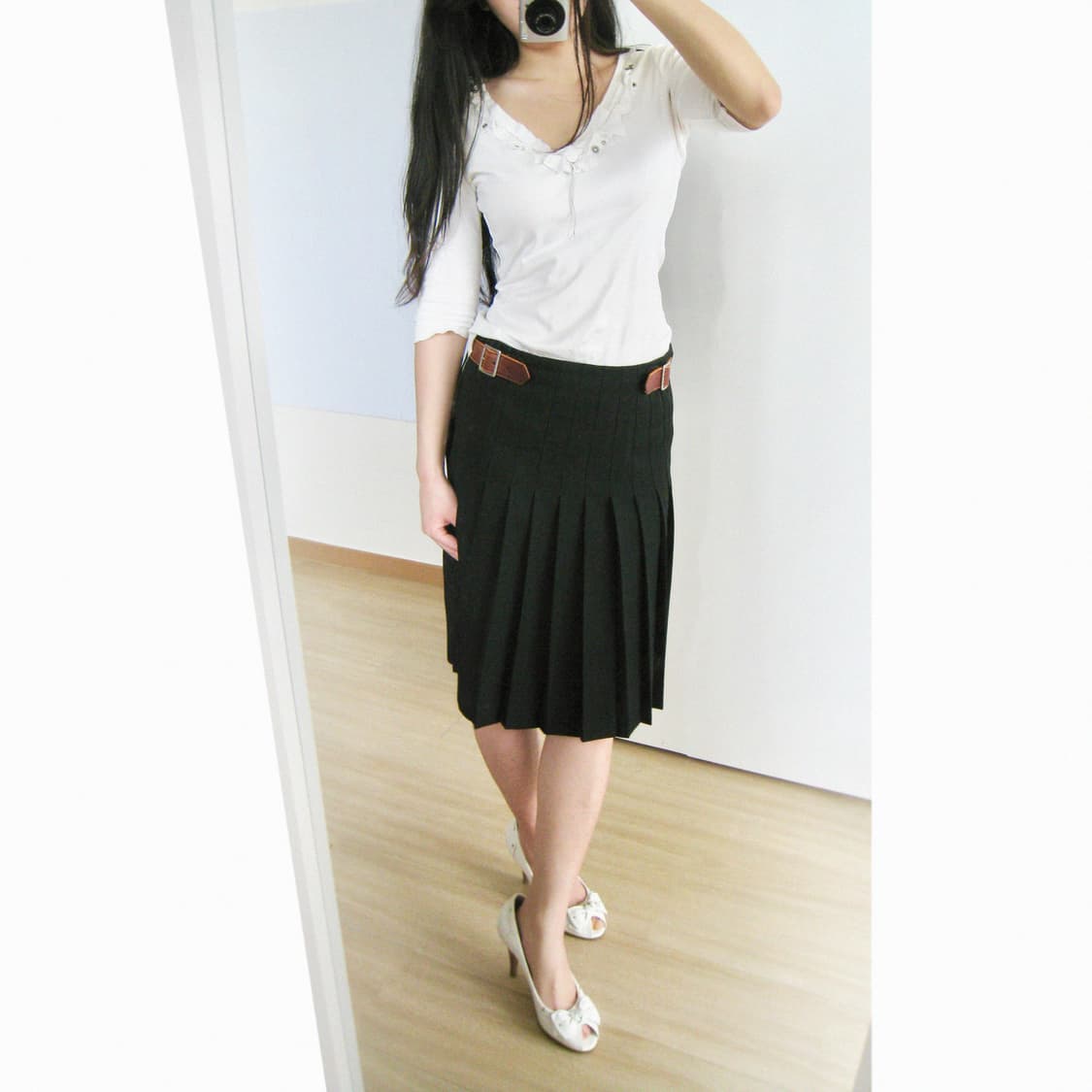 꼼데가르송 플리츠 벨트 스커트 상품이미지3