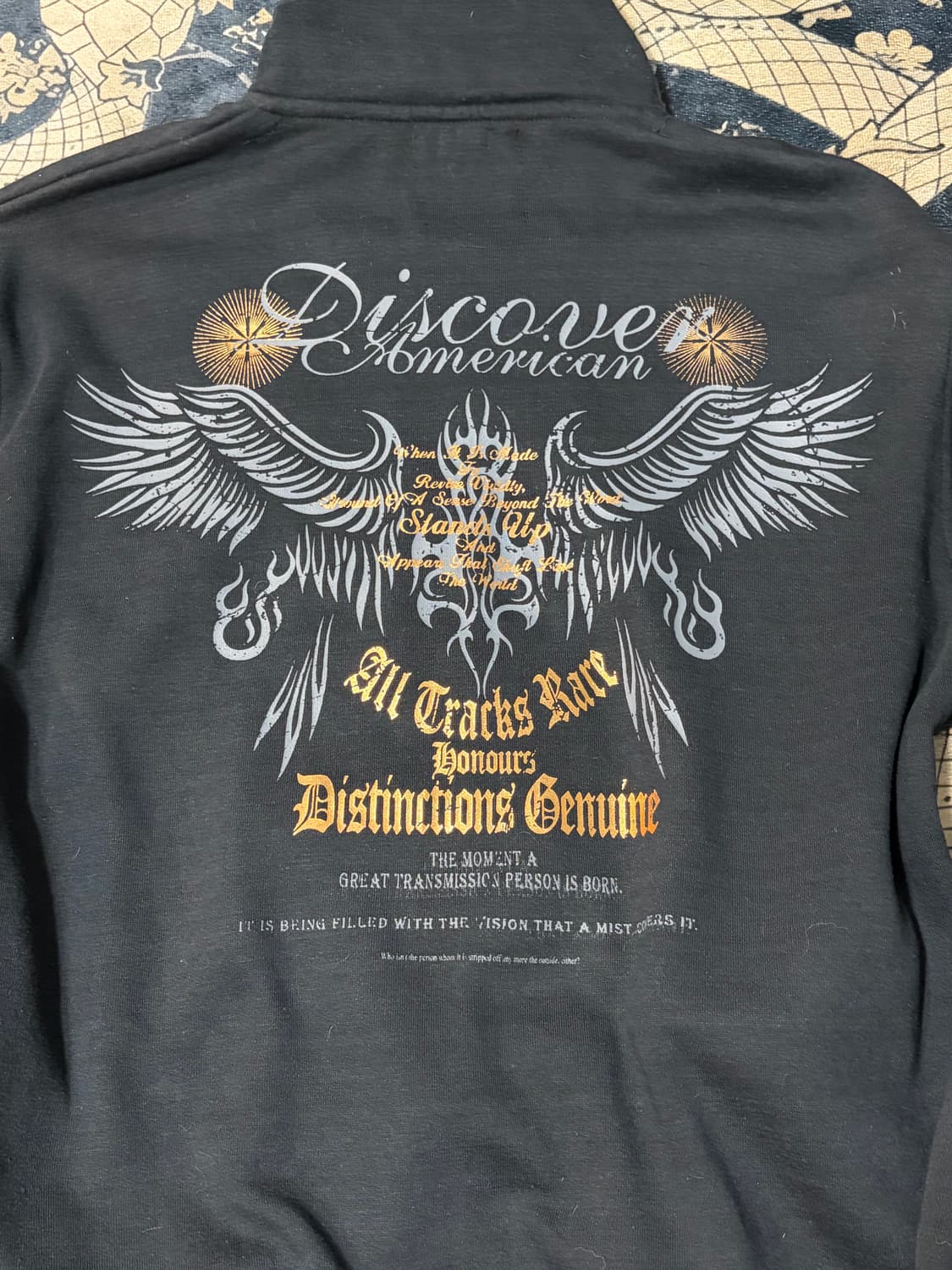 00's Gothic wing lettering jersey unisex 상품이미지9