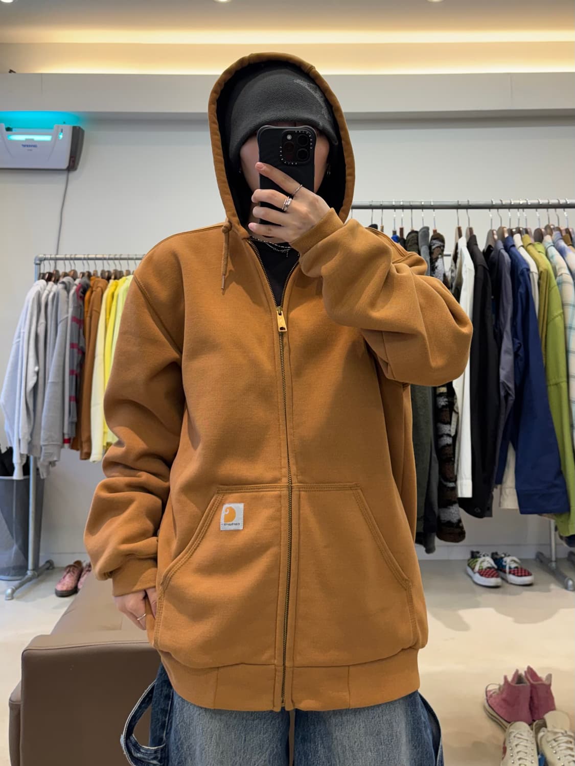 칼하트 써멀 후드 집업 상품이미지6