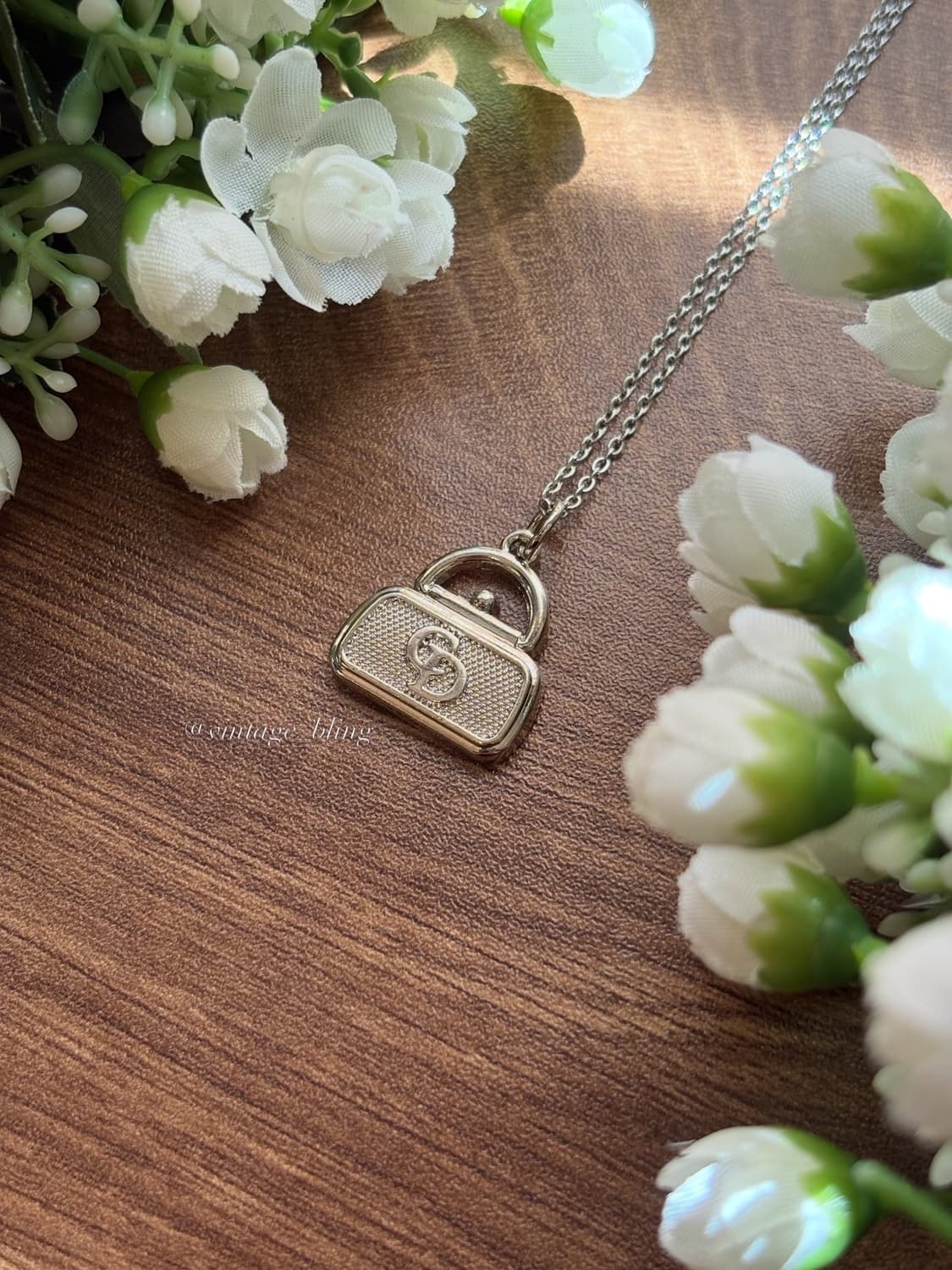 디올 미니 핸드백 실버 목걸이 상품이미지2