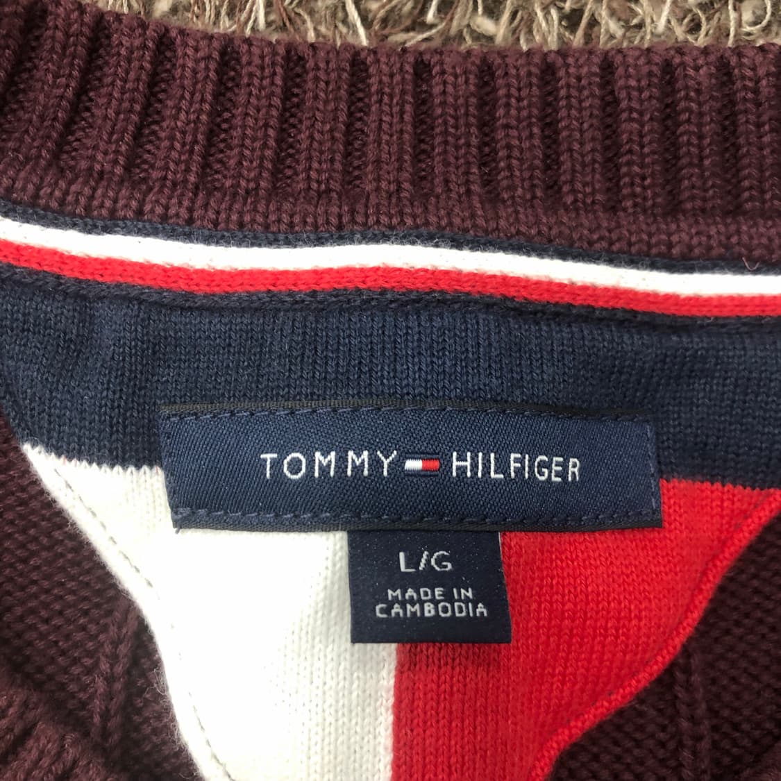 L 타미힐피거 케이블 꽈배기 니트 상품이미지5