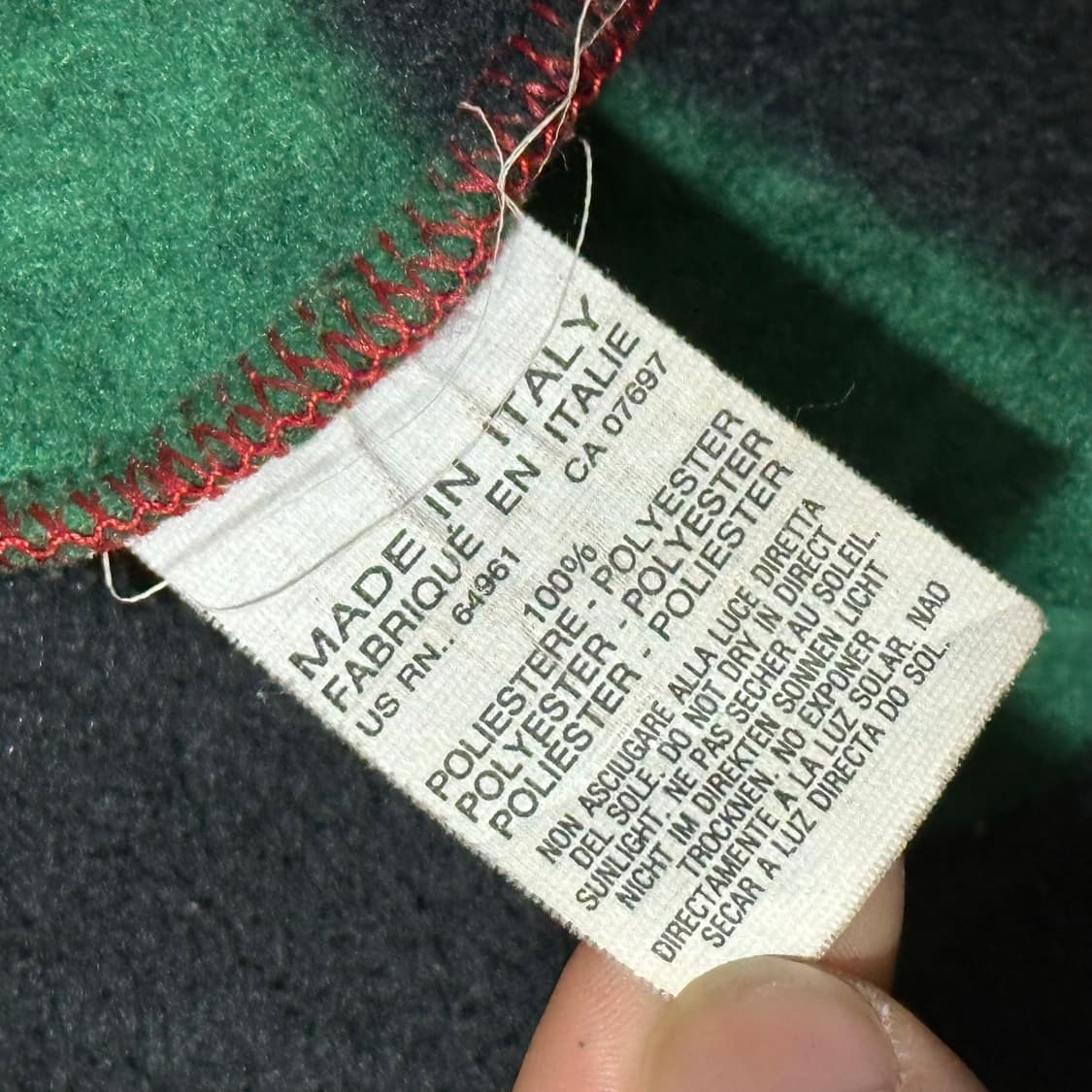 90's 베네통 플리스 럭비티 상품이미지5