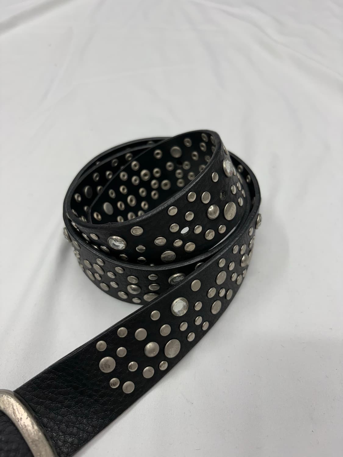 빈티지 펑크 스터드 레더 벨트 Studded Leather Belt  S 상품이미지2