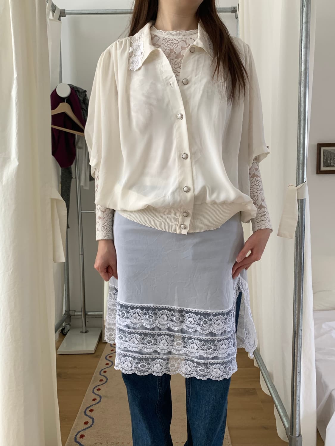 Lace collar shirt (Europe) 상품이미지2