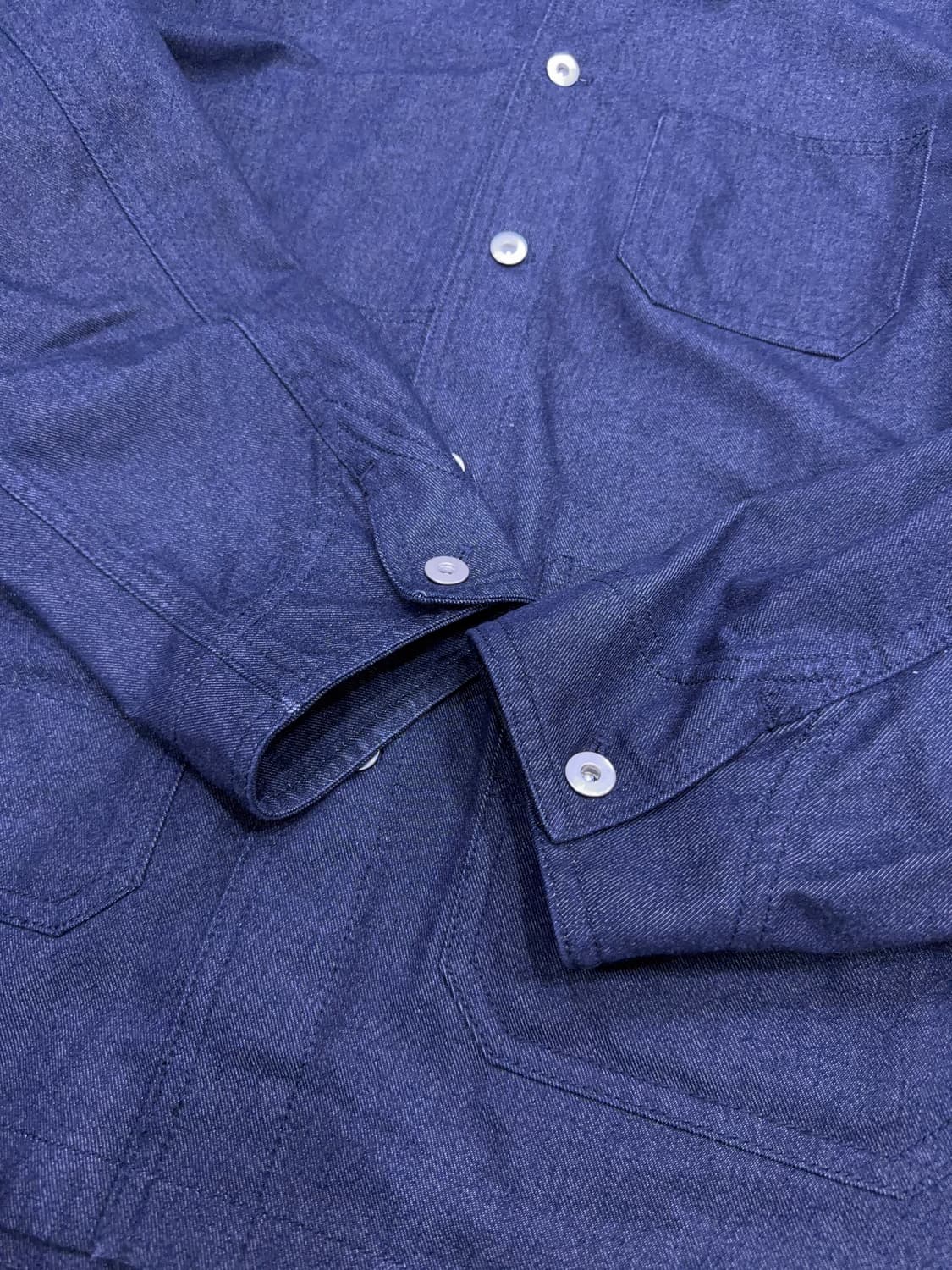무신사스탠다드 데님 라이크 초어 자켓 딥인디고 2XL 상품이미지9