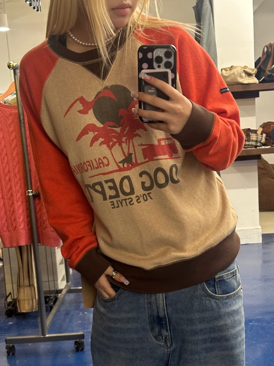 Dog dept 70s 스타일 맨투맨 상품이미지2