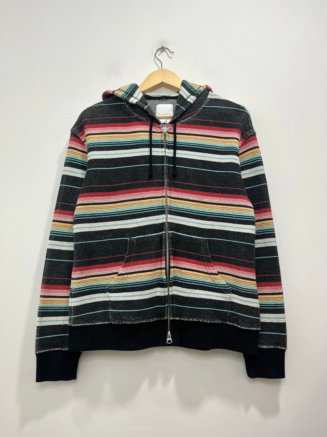 일본 빈티지 에스닉 히피 무지개떡 후드집업 상품이미지1