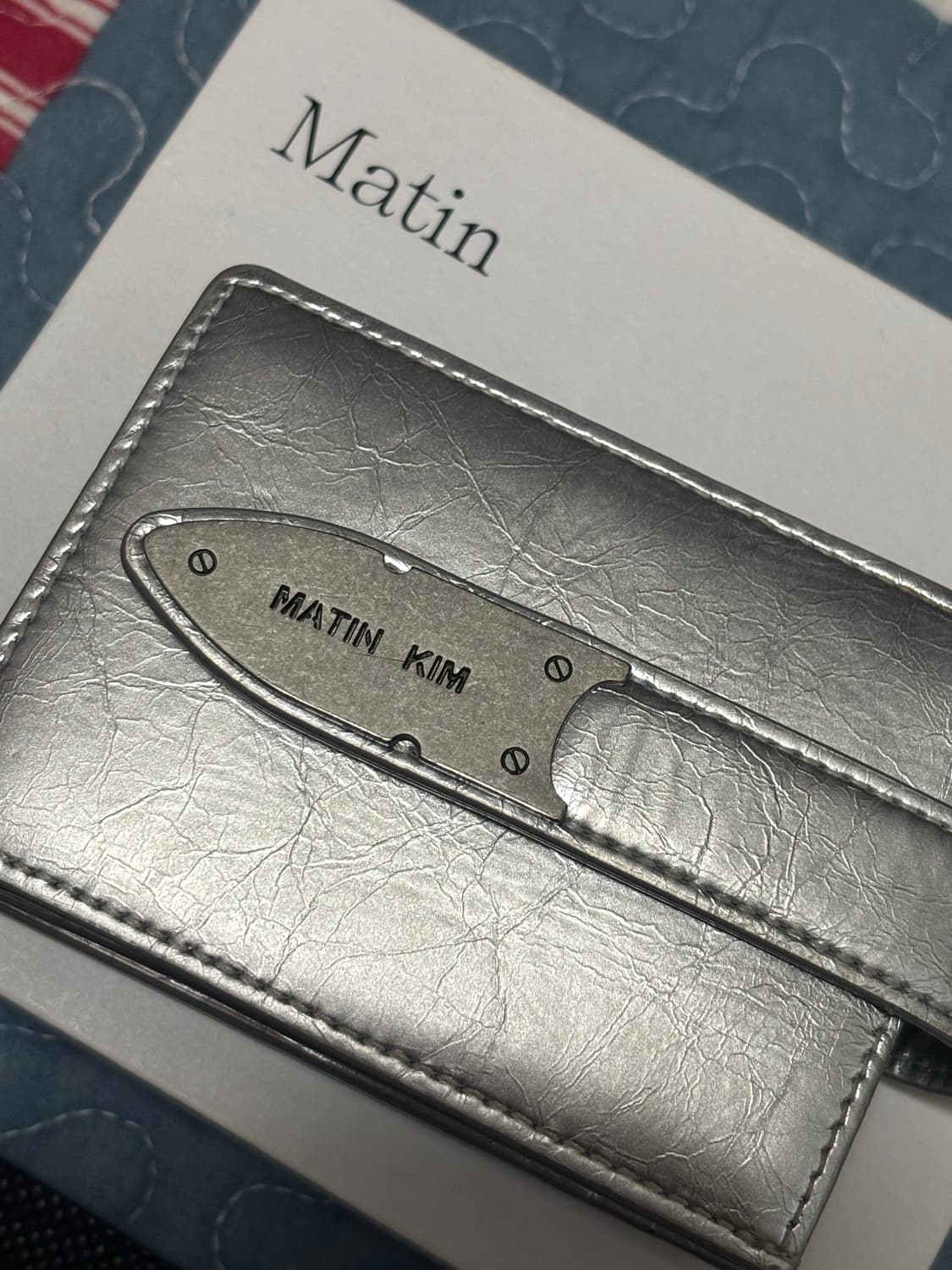 마뗑킴 아코디언 네클리스 지갑 실버 상품이미지2