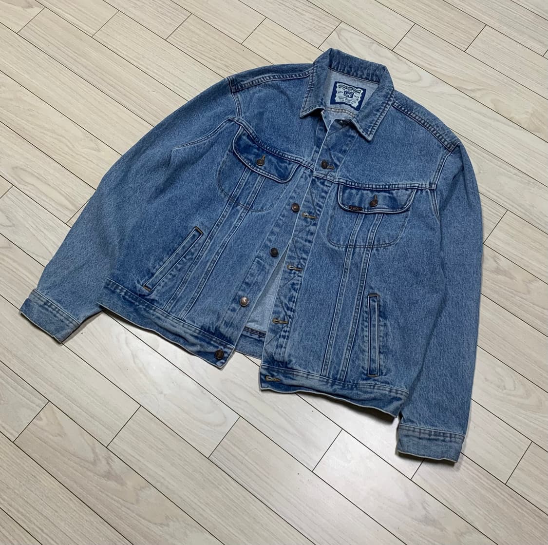 Lee 데님 자켓 빈티지 워싱 L사이즈 상품이미지1