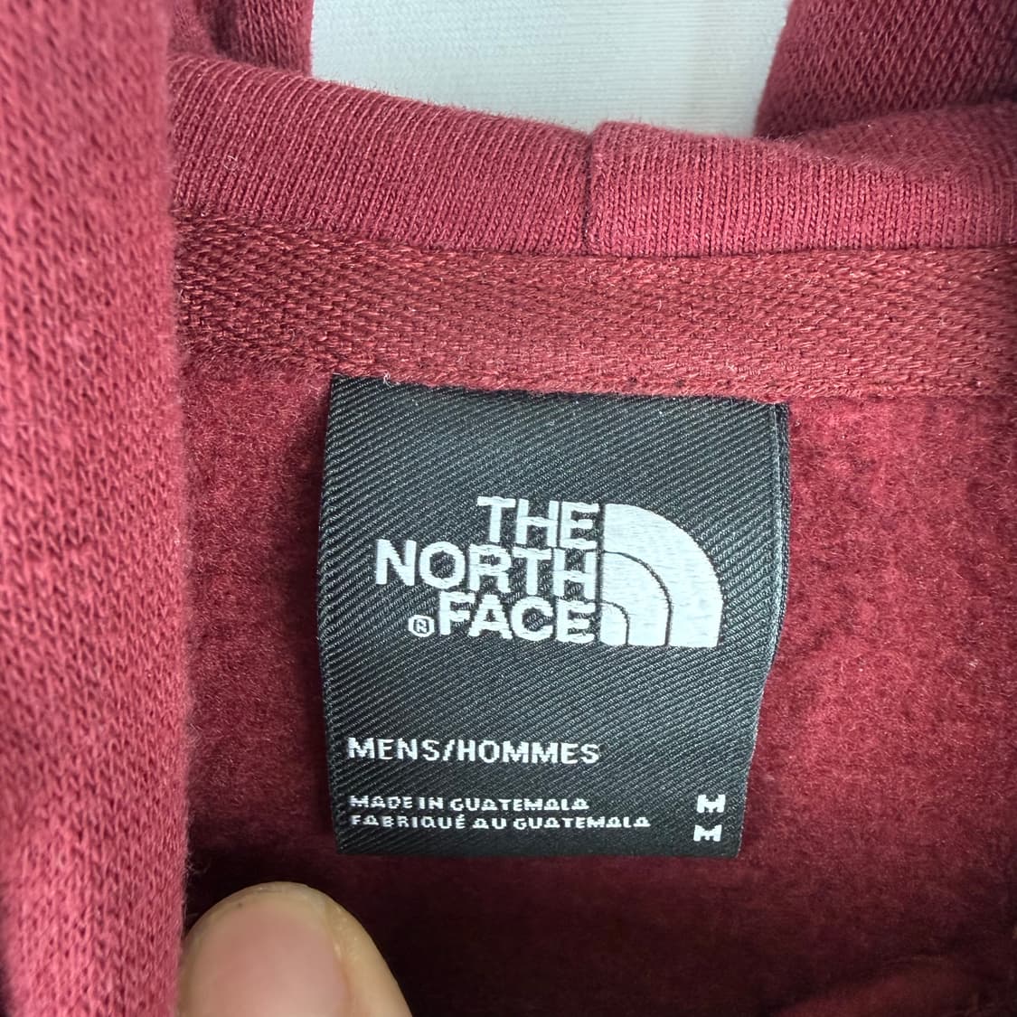 M) 노스페이스 백로고 후드 티 버건디 상품이미지3