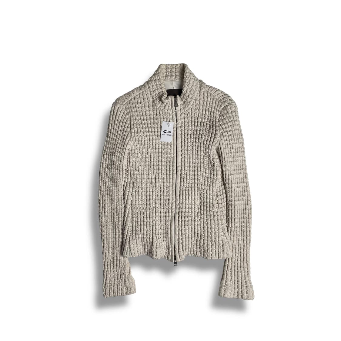 Allegri 화이트 앰보싱 집업 자켓 상품이미지1