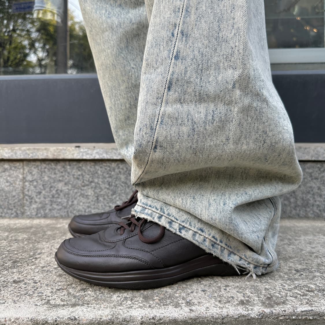 00s 빈티지 프라다 스포츠 플랫폼 가죽 스니커즈 상품이미지9