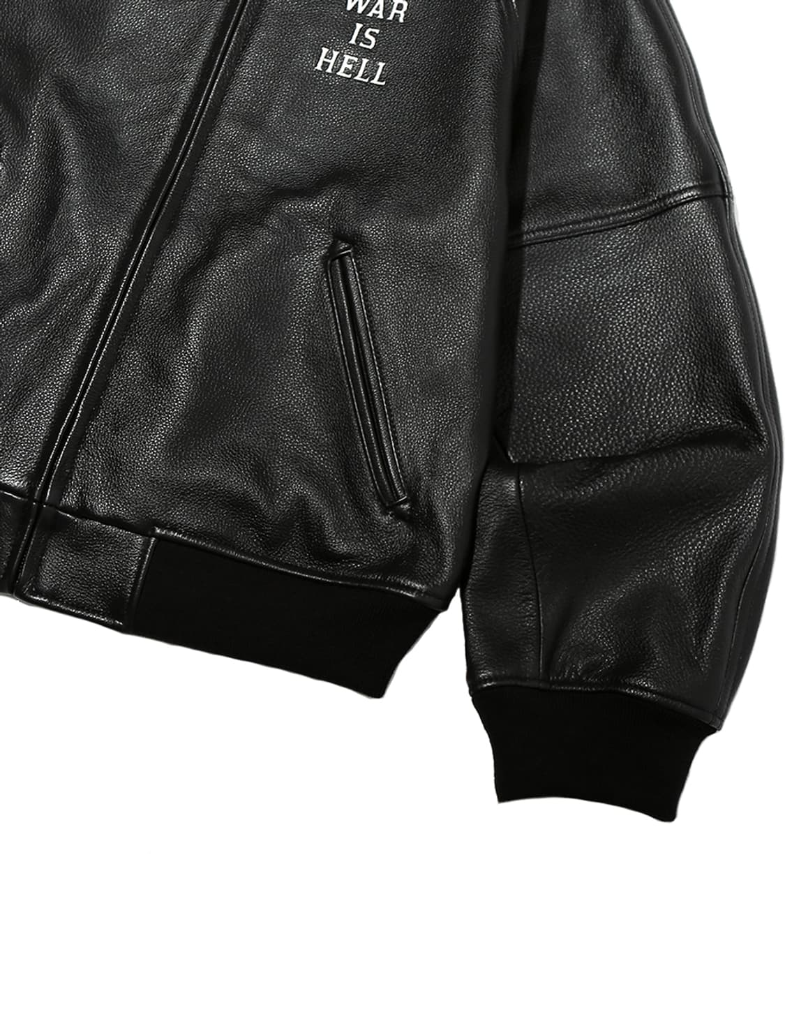 (새 상품) 페치선데이 바시티 소가죽 자켓 M 상품이미지4