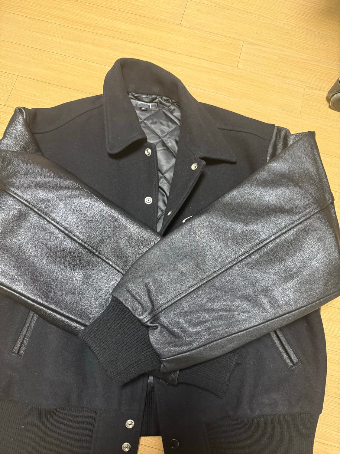 스투시 글로브 바시티 자켓 블랙 L 상품이미지2