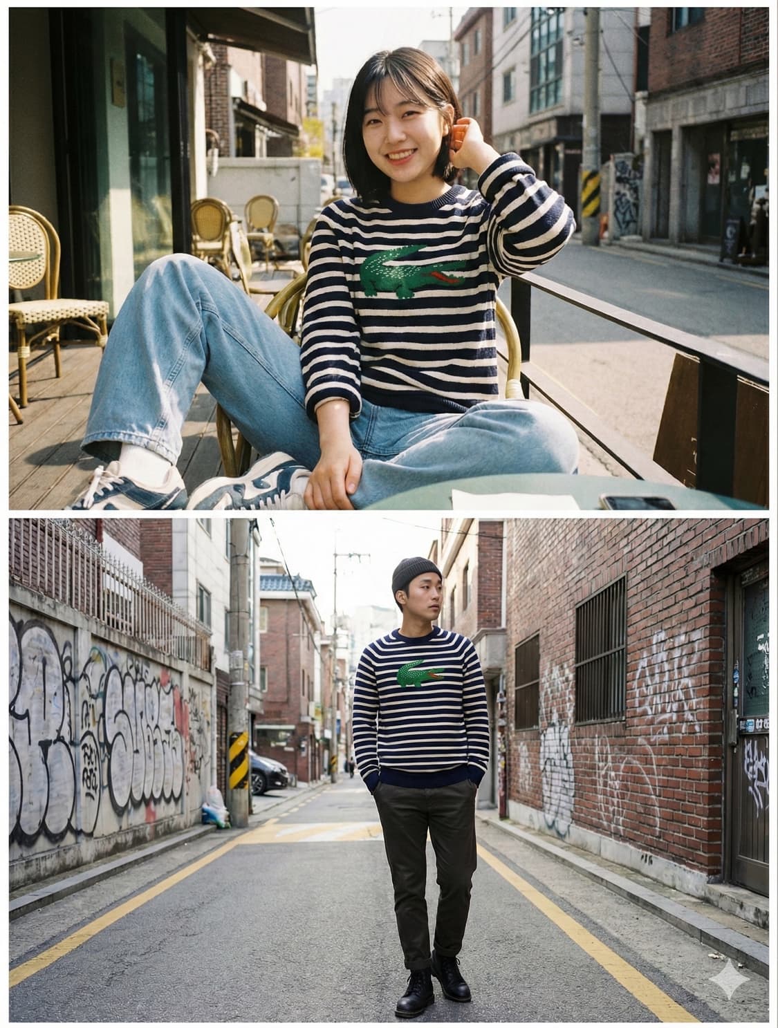 LACOSTE 빈티지 스트라이프 니트 🐊 (4/100) 상품이미지1