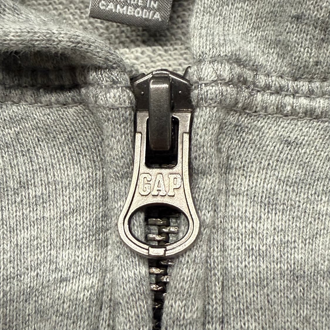 갭 그레이 로고 후드집업 상품이미지8