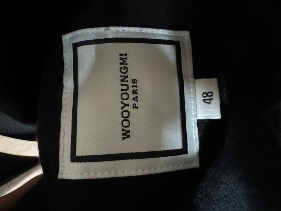 우영미 백로고 후디 블랙 후드 (23FW ,SIZE 48) 상품이미지4