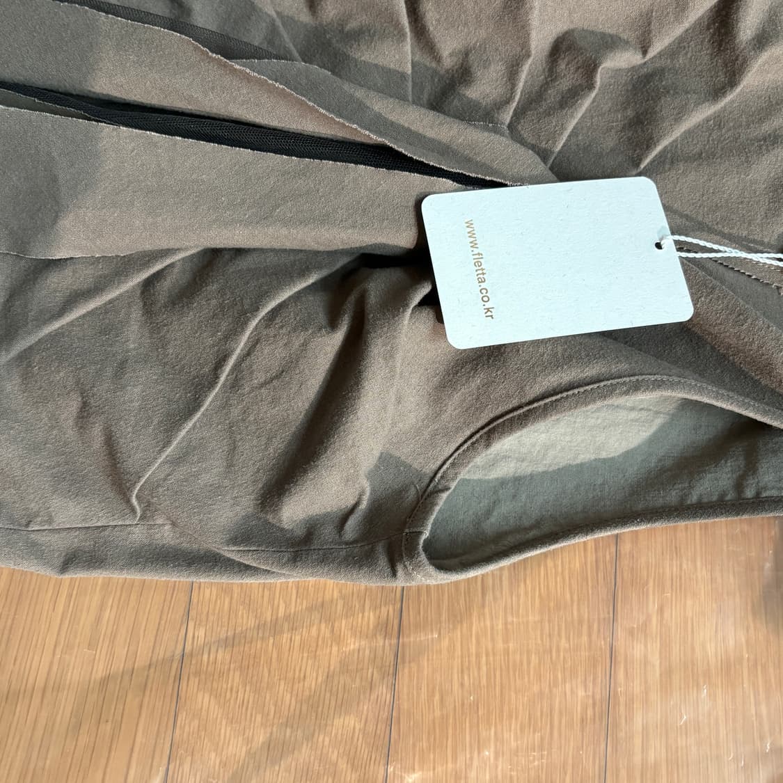 플레따 Ribbon Sleeveless Dress 모카 상품이미지7