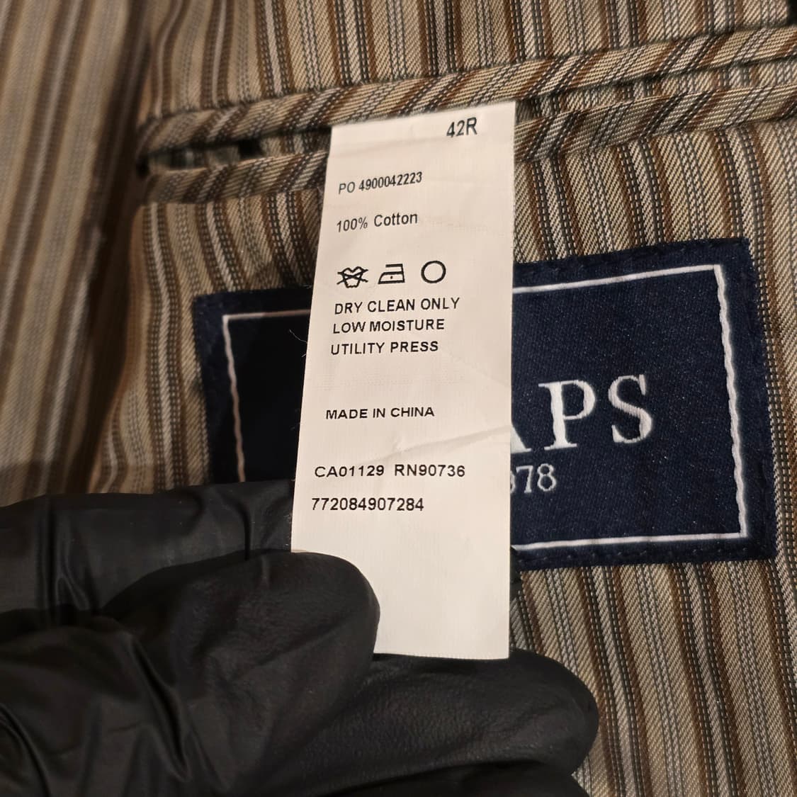 CHAPS 블랙 코듀로이 엘보패치 블레이저 상품이미지7