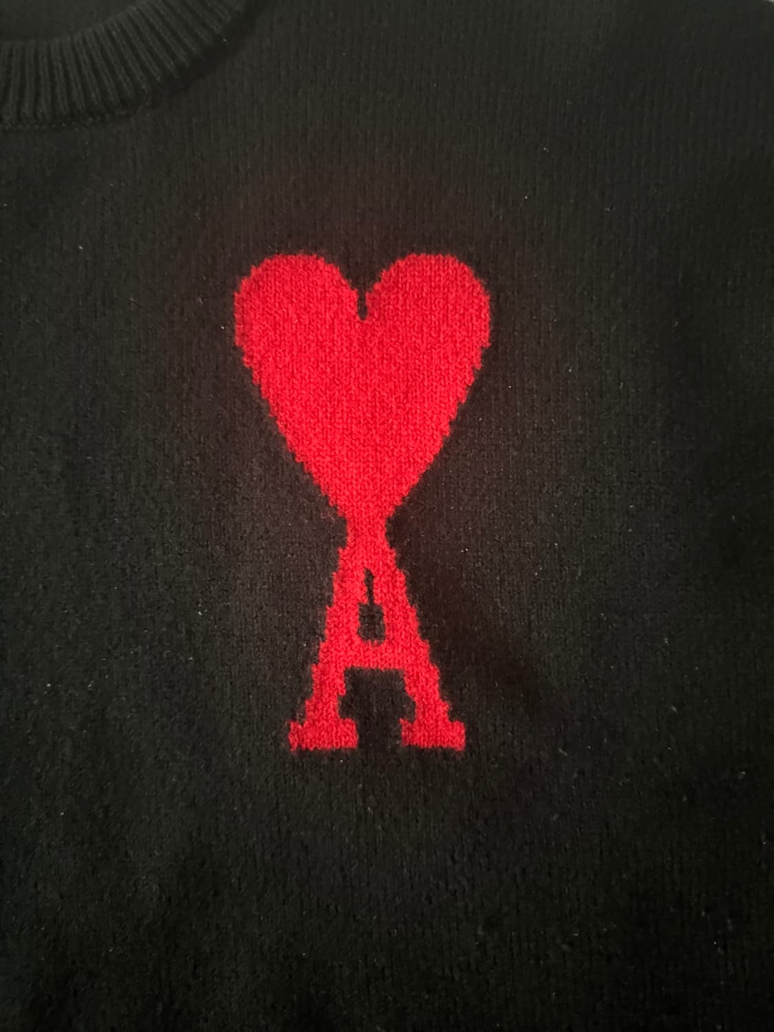 (상태좋음)아미 인타르시아 빅하트 니트 S 상품이미지3