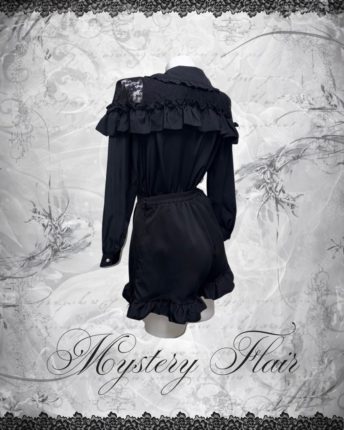 고스로리 고딕 블라우스 & 프릴팬츠 단품 구매 가능~ 상품이미지4