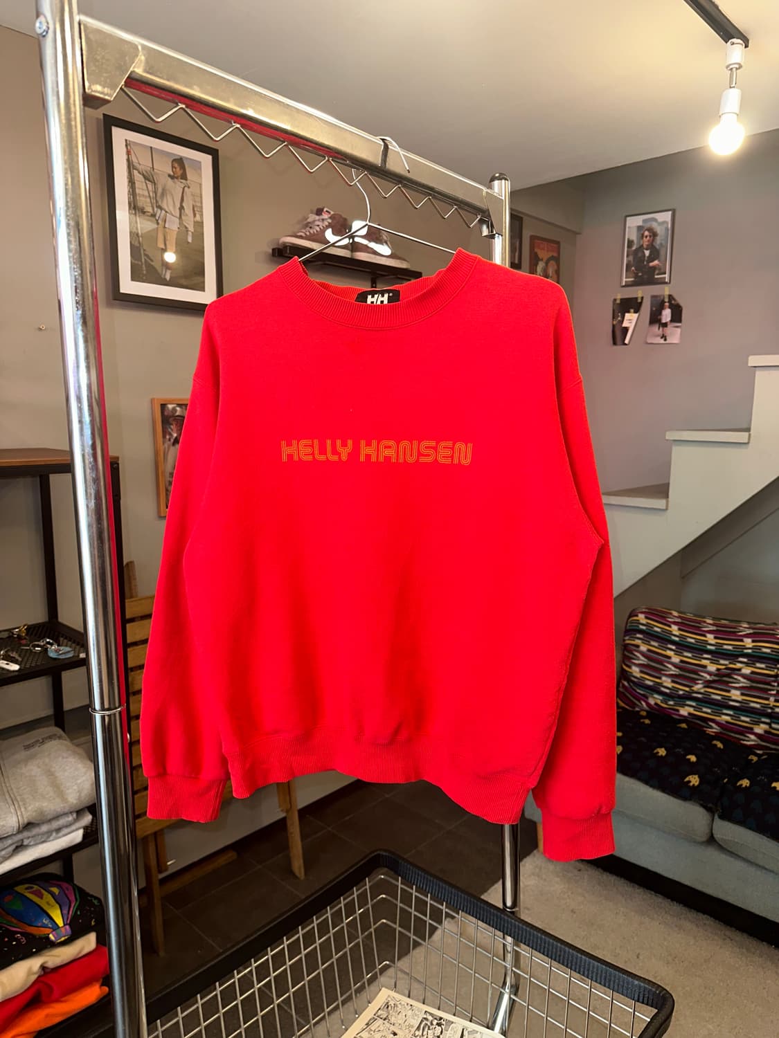 Helly Hansen logo detail red sweatshirt  상품이미지5