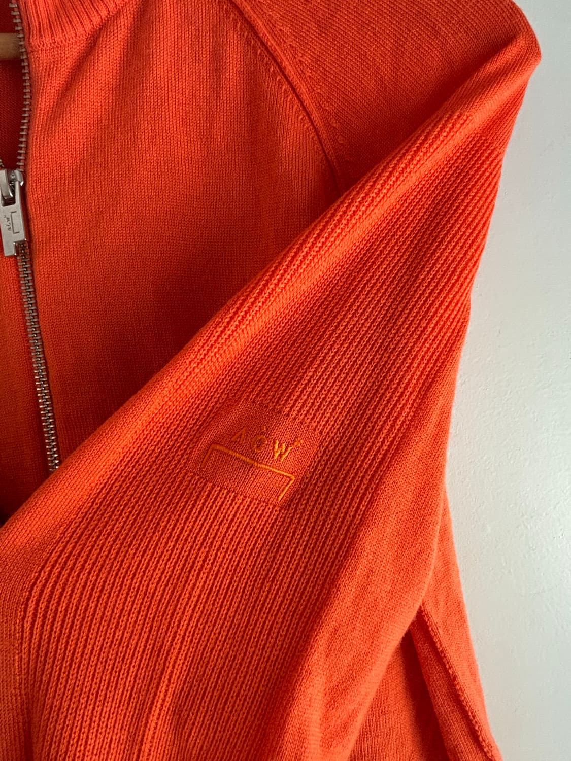 A-COLD-WALL orange knit zip up cardigan 상품이미지1