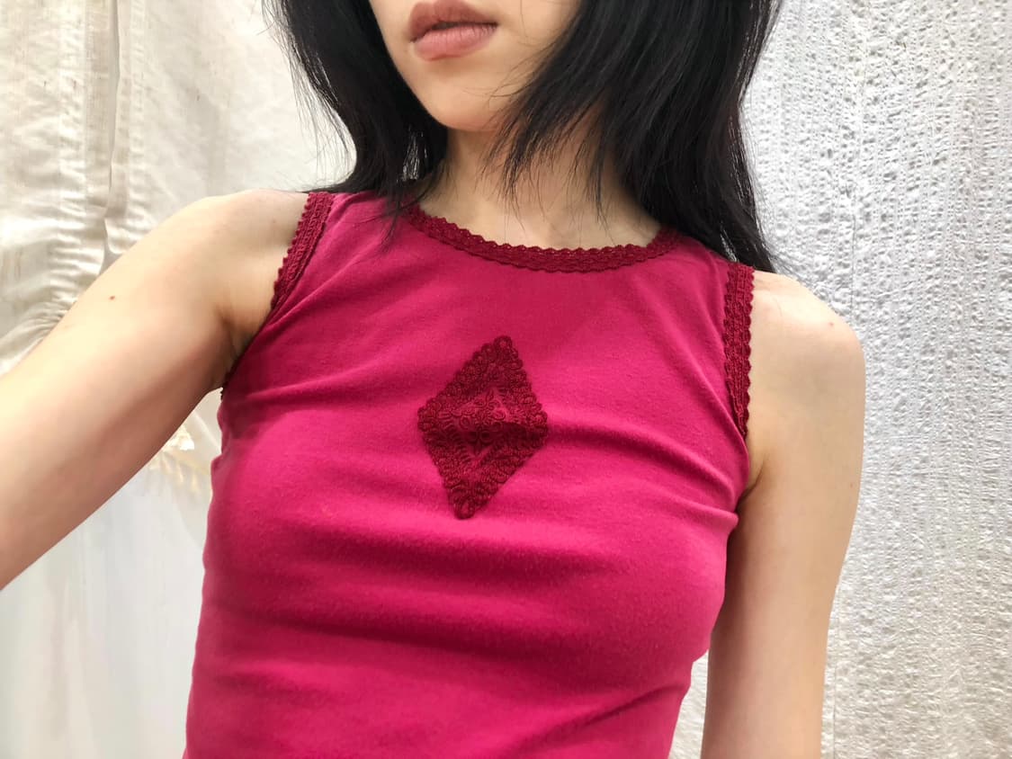 Frill plum sleeveless 상품이미지5
