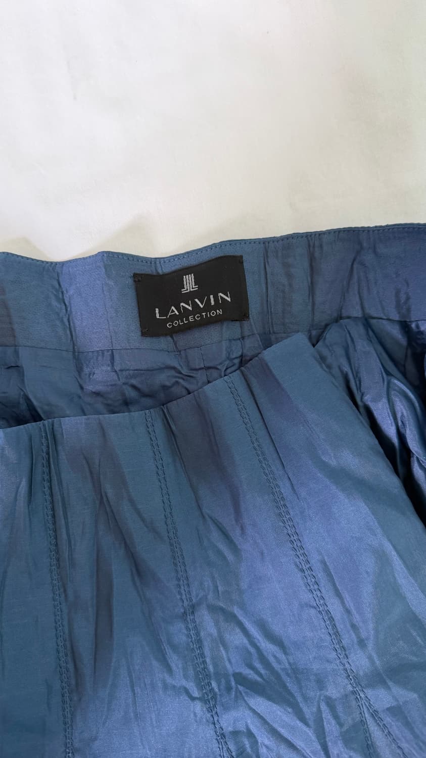 Lanvin rinkle blue pleats skirt 상품이미지4