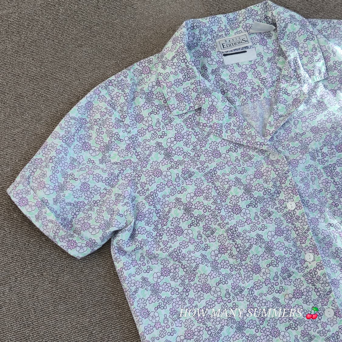 Basic Editions 플라워 패턴 반팔 셔츠 상품이미지8