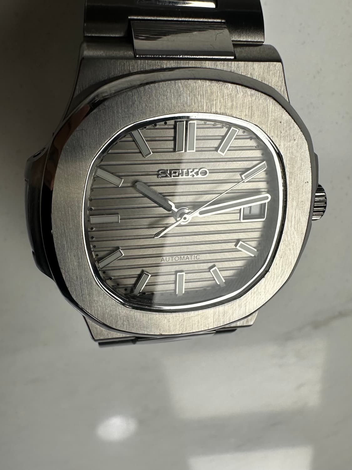 세이코 모드 노틸러스 그레이 오토매틱 시계 상품이미지9