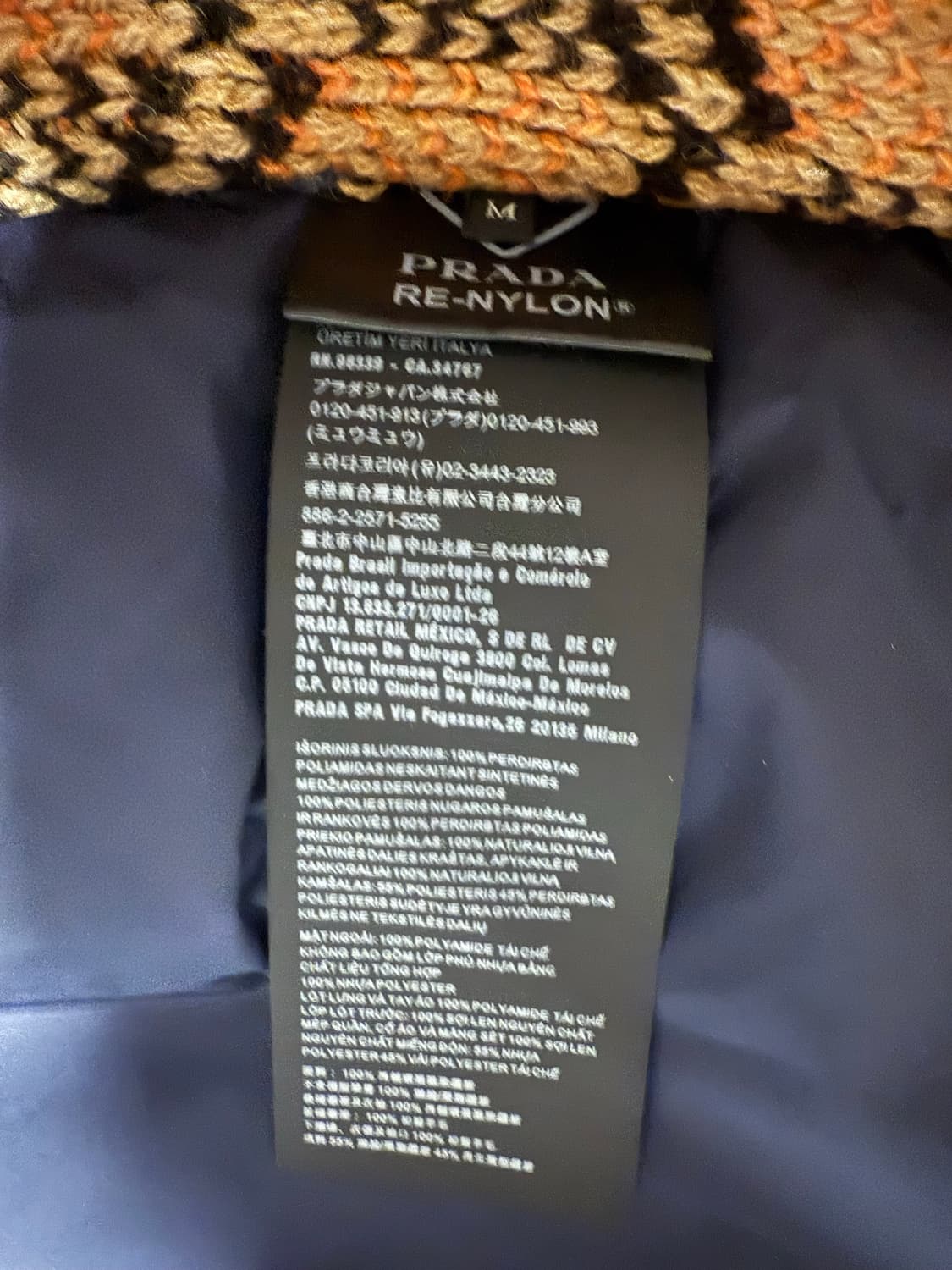 [M] 프라다 by 라프시몬스 컬렉션 리나일론 니트 봄버 네이비 상품이미지4