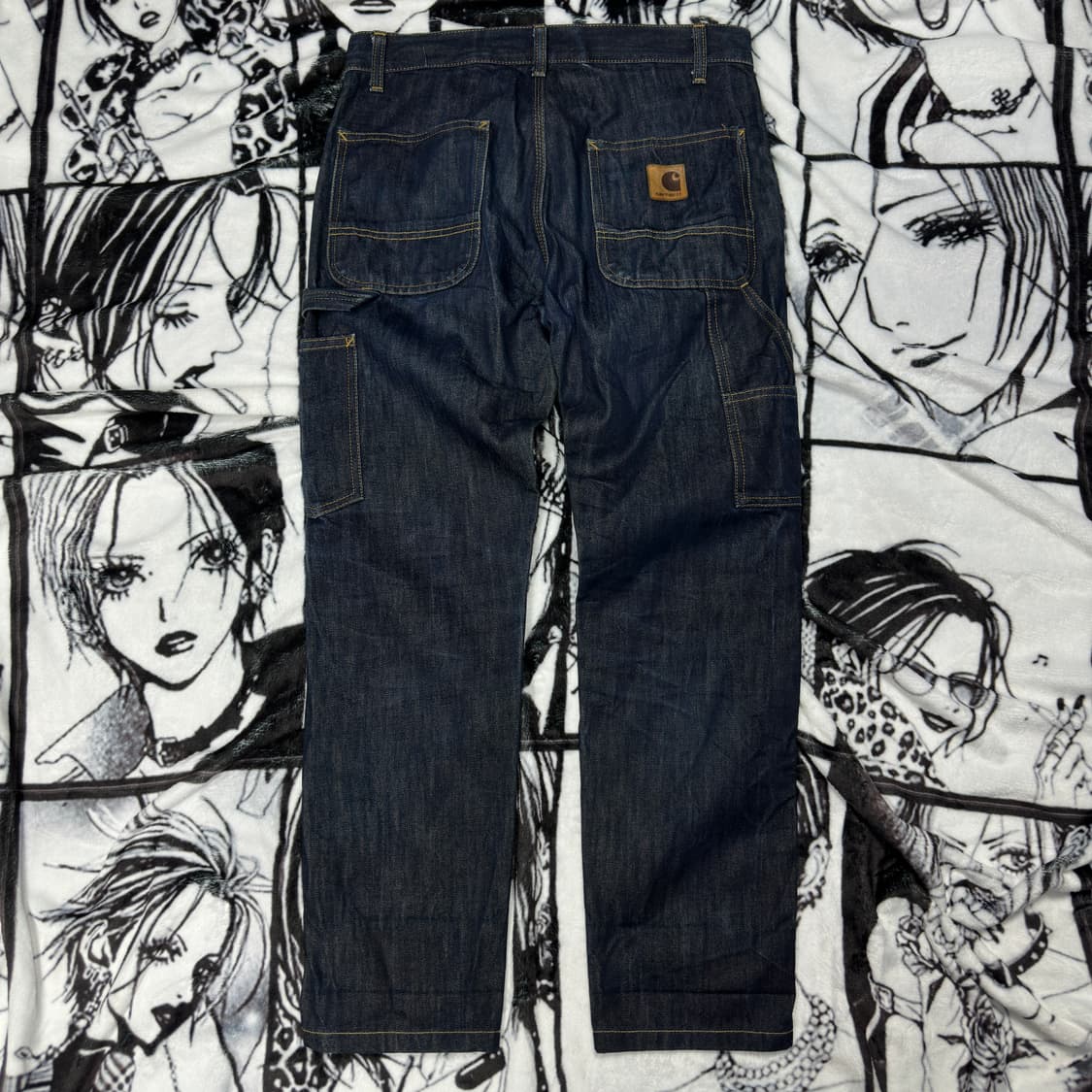 칼하트 싱글니 생지 데님 팬츠 상품이미지3