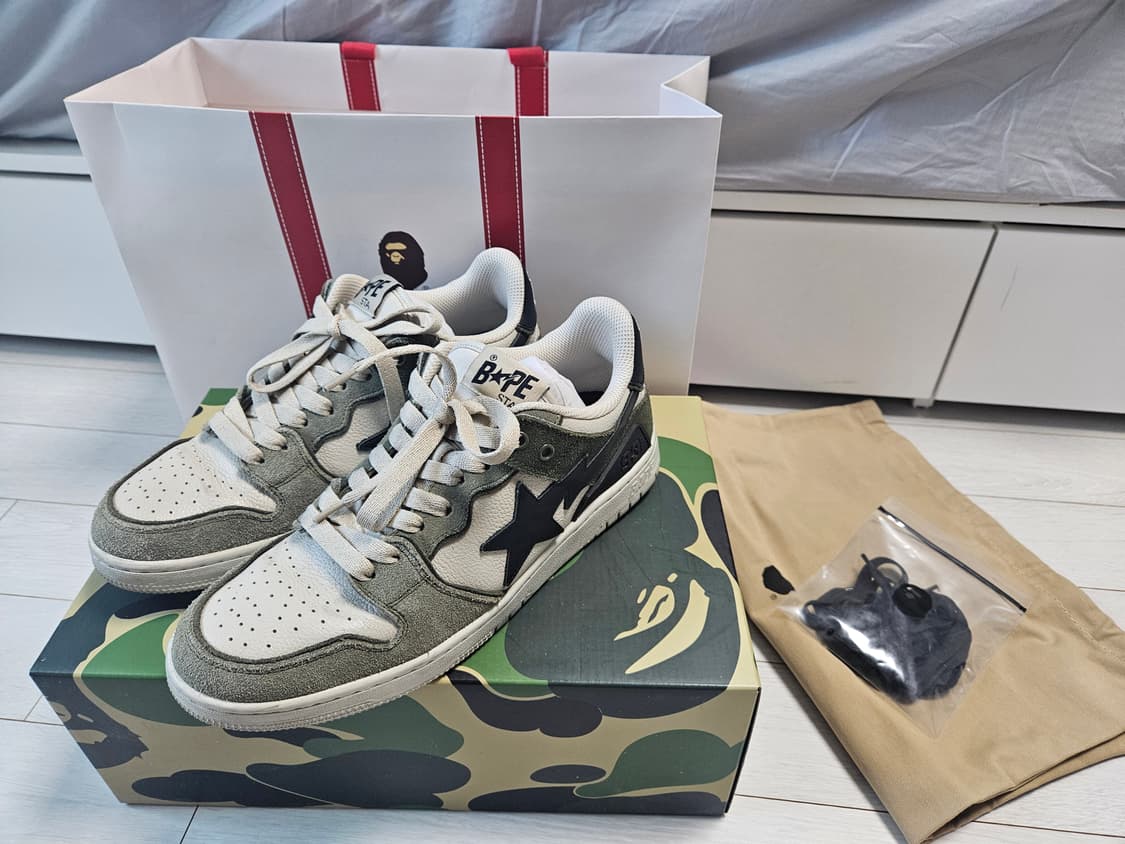 베이프 BAPE SK8 STA #4 M1 Olive 상품이미지1