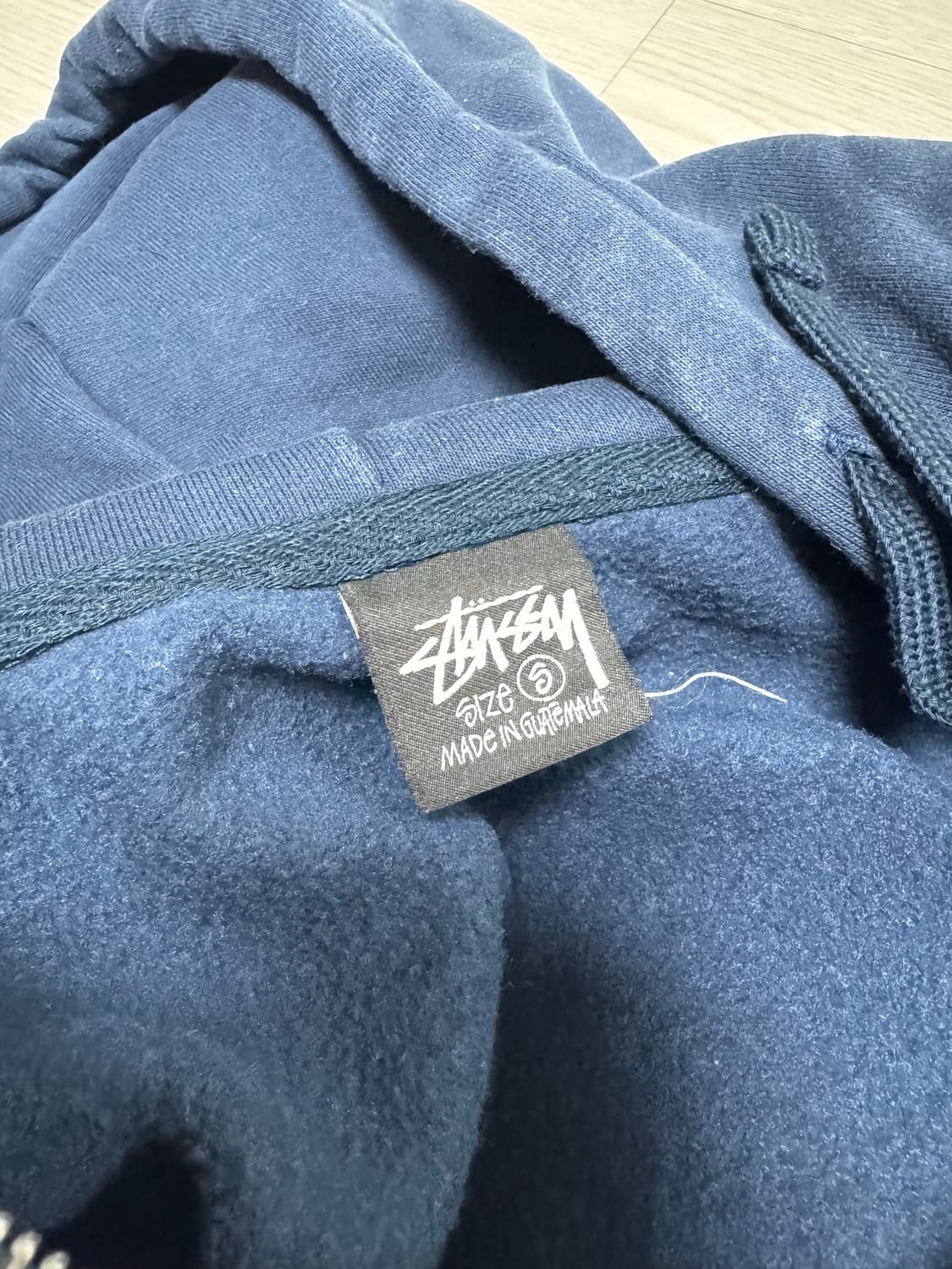 스투시 후드집업 네이비 s 상품이미지4