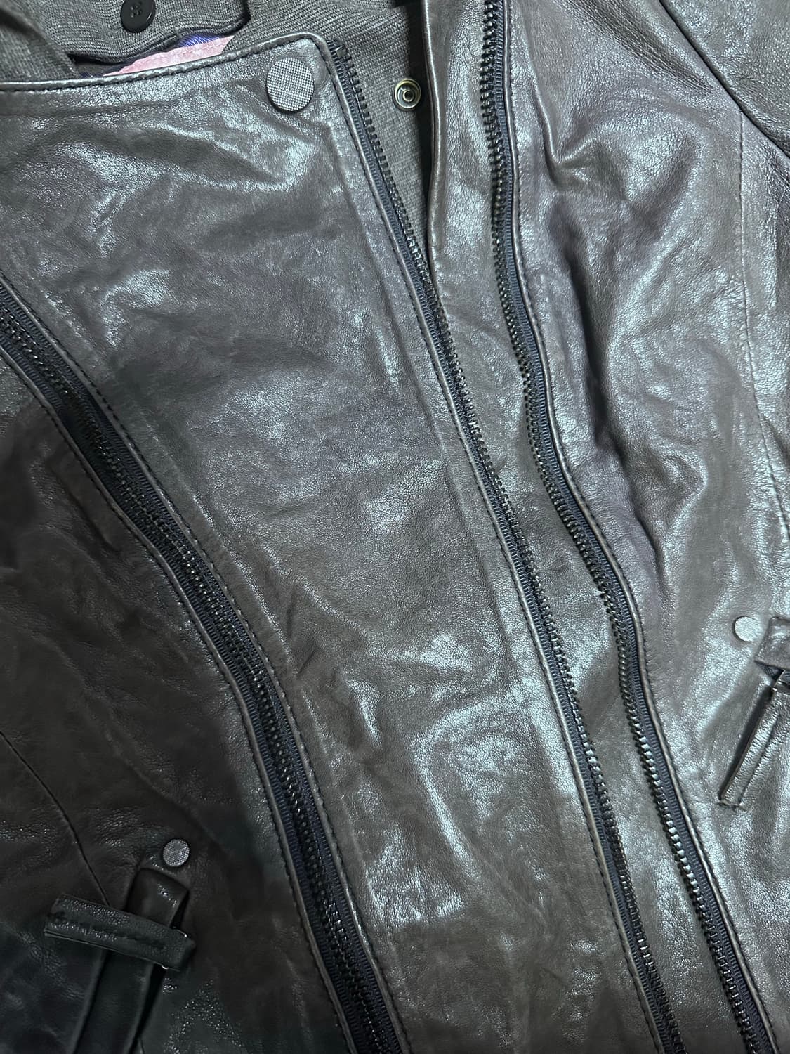 릭오웬스맛 가죽자켓 판매합니다 55 사이즈 상품이미지2