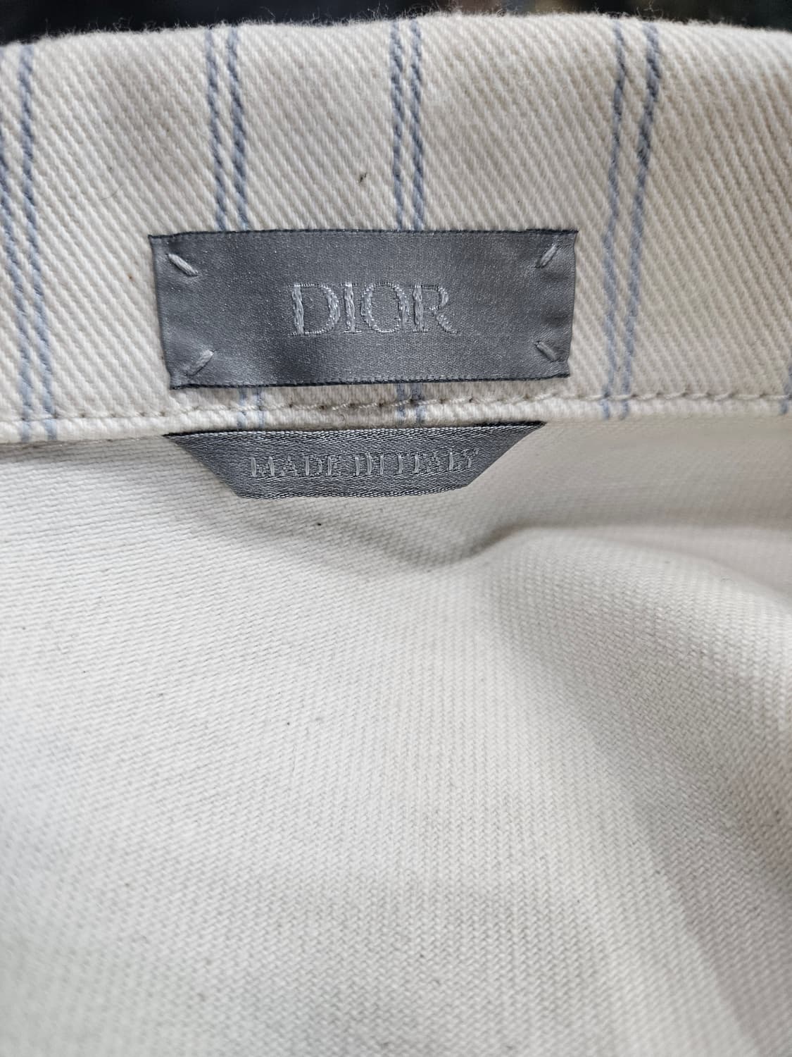 디올 옴므 스트라이프 남성 50 데님 셔츠자켓  상품이미지3