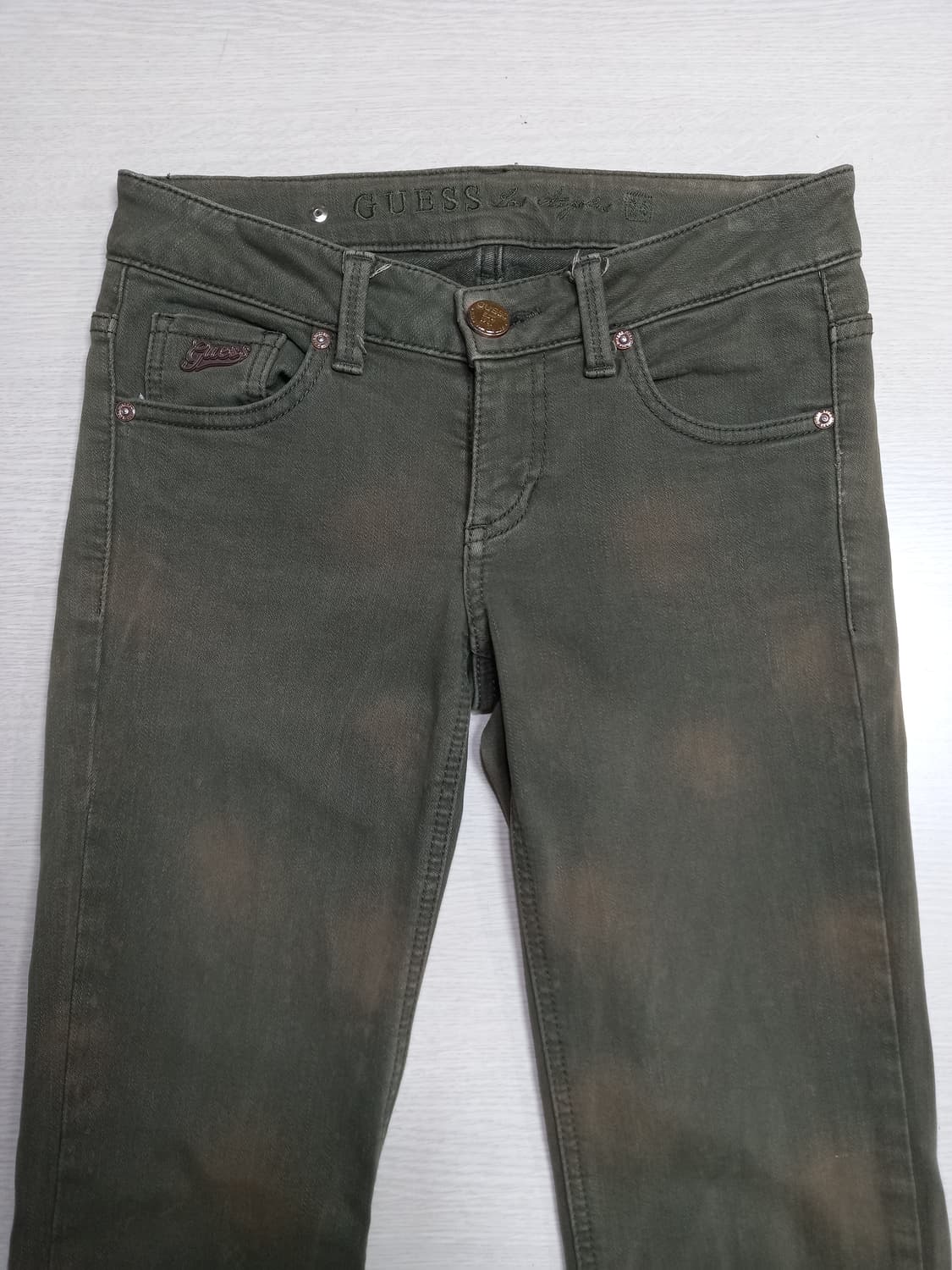 25 GUESS Berverly Ankle 스판스키니 카키 25-304 상품이미지3
