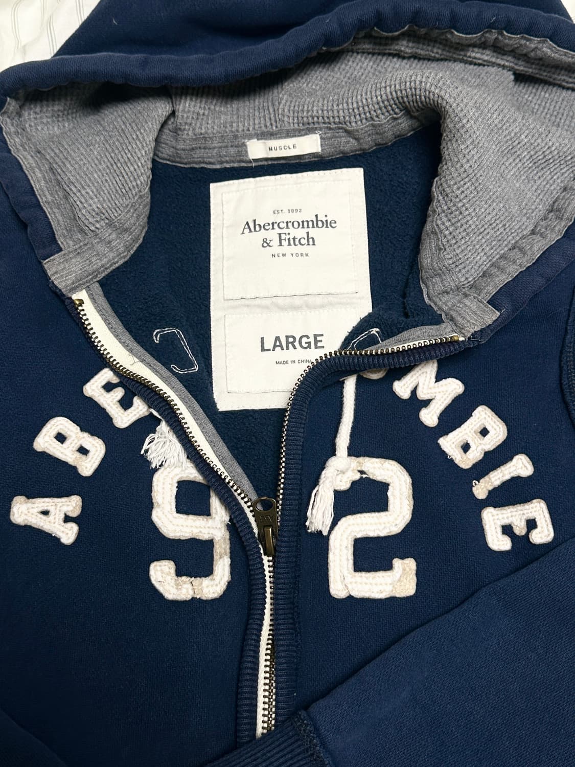 아베크롬비 네이비 후드집업 상품이미지3